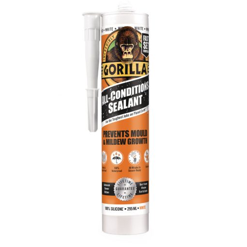 GORILLA SEALANT WHITE BIELY SILIKÓNOVÝ TMEL 30 MIN 290 ML